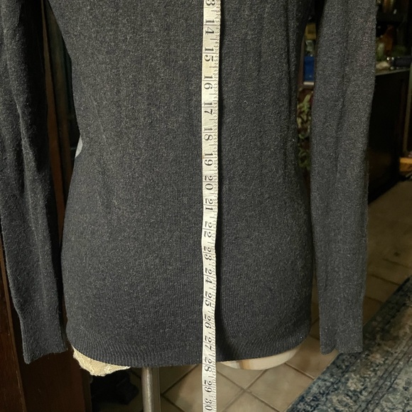 J crew argyle cashmere blend sweater/ grey/  white/ charcoal size small-like new - Picture 11 of 12